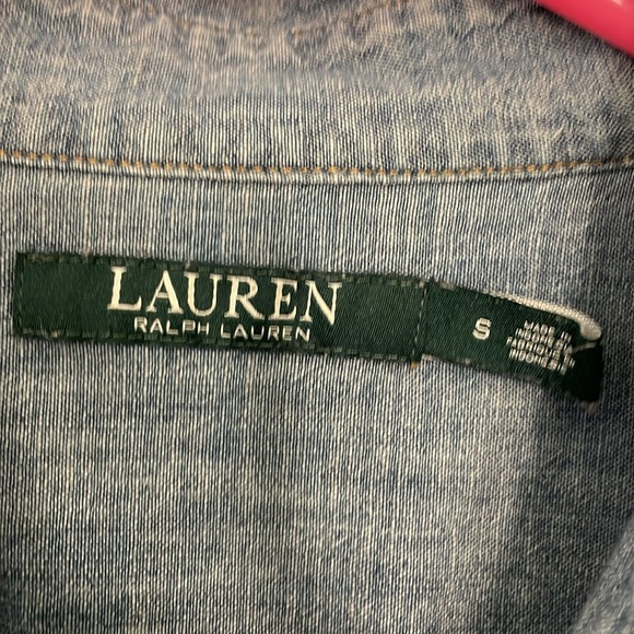 Ralph Lauren long denim shirt size small - Picture 2 of 4